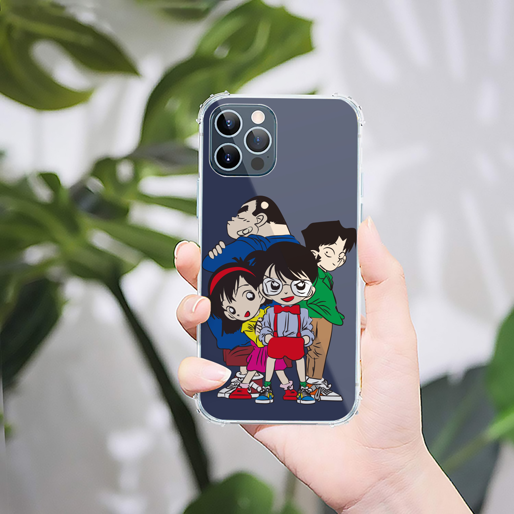 （画像用） 名探偵コナン Detective Conan 【iPhone 12シリーズ対応】透明スマホケース（クリアソフトケース）